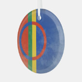 Ornement En Verre Drapeau Sami (Avant gauche)