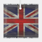 Ornement en verre drapeau Union Jack (Recto)