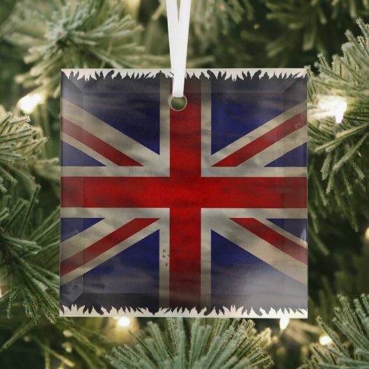 Ornement en verre drapeau Union Jack (Insitu)