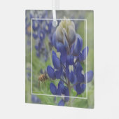 Ornement en verre du Texas Bluebonnet (Avant gauche)