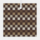 Ornement En Verre Earthy minerals checkerboard pattern (Verso)