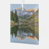 Ornement En Verre Eau | Maroon Bells Lake Aspen Trees (Avant gauche)