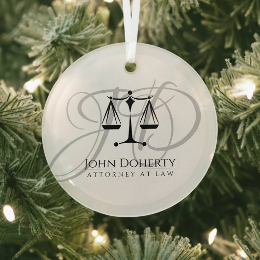 Ornement En Verre Échelles de justice | Droit (Insitu)