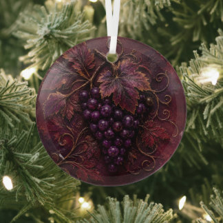Ornement En Verre Élégance du Vignoble Royal