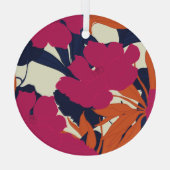 Ornement En Verre Élégance florale : motif abstrait (Verso)