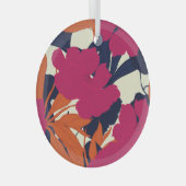 Ornement En Verre Élégance florale : motif abstrait (Avant droite)