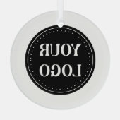 Ornement En Verre élégant, moderne, raffiné et éditable. (Verso)