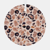 Ornement En Verre Empreinte de léopard, sans soudure, arrière - plan (Verso)