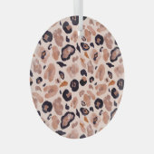 Ornement En Verre Empreinte de léopard, sans soudure, arrière - plan (Avant droite)