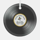 Ornement En Verre Enregistrer l'album personnalisé en céramique de N (Recto)