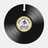 Ornement En Verre Enregistrer l'album personnalisé en céramique de N (Verso)