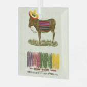 Ornement En Verre Éplucher la queue sur l'âne (Avant gauche)