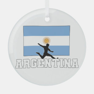 Ornement En Verre Équipe d'Argentine de football