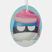 Ornement En Verre Estonie Campagne de Noël (Avant droite)