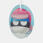 Ornement En Verre Estonie Campagne de Noël (Avant gauche)