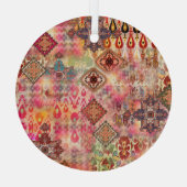 Ornement En Verre Ethnic Digital Abstrait Motif sans fil (Verso)