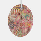 Ornement En Verre Ethnic Digital Abstrait Motif sans fil (Avant droite)