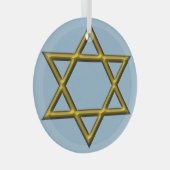 Ornement En Verre Étoile de David (Avant droite)