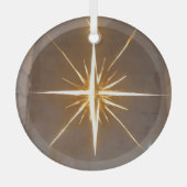 Ornement En Verre Étoile de Noël (Recto)