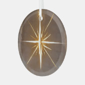 Ornement En Verre Étoile de Noël (Avant gauche)