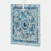 Ornement En Verre Evil Oeil Amulet Mosaic Art (Avant gauche)