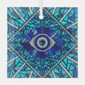 Ornement En Verre Evil Oeil Amulet Mosaic Art (Recto)