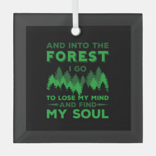 Ornement En Verre Extérieur - Dans La Forêt Je Vais