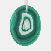 Ornement En Verre Faux Green Agate Glass Oraments (Avant droite)