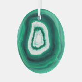 Ornement En Verre Faux Green Agate Glass Oraments (Avant gauche)
