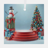 Ornement En Verre Festif de vacances (Verso)