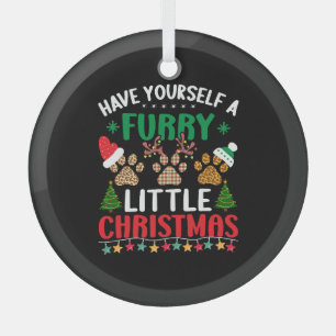 Ornement En Verre fêtes de noël en fureur