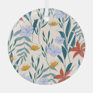 Ornement En Verre Feuilles tropicaux : Arrière - plan Abstrait à la
