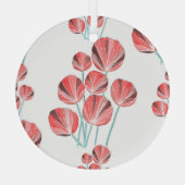 Ornement En Verre Feuilles tropicaux : Motif créatif à main (Verso)