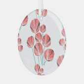 Ornement En Verre Feuilles tropicaux : Motif créatif à main (Avant gauche)