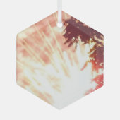 Ornement En Verre Feux d'artifice 12 hexagone en verre (Recto)