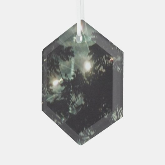 Ornement En Verre Feux d'artifice 13 hexagone en verre (Avant gauche)