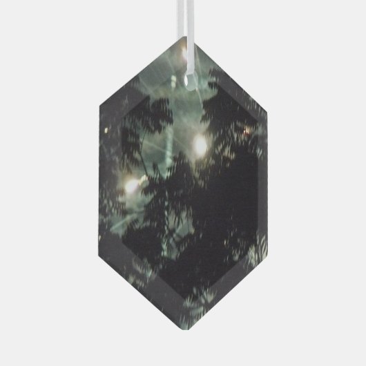Ornement En Verre Feux d'artifice 13 hexagone en verre (Avant droite)
