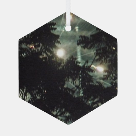 Ornement En Verre Feux d'artifice 13 hexagone en verre (Verso)