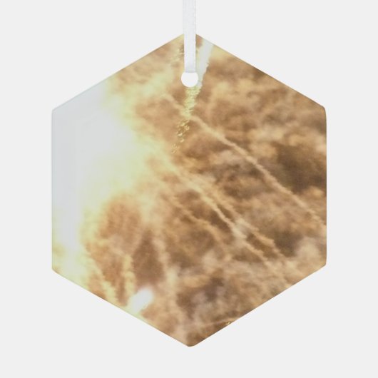 Ornement En Verre Feux d'artifice 15 hexagone en verre (Verso)
