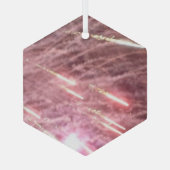 Ornement En Verre Feux d'artifice 17 hexagone en verre (Verso)