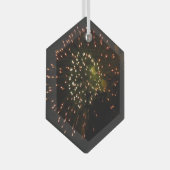 Ornement En Verre Feux d'artifice 4 hexagone en verre (Avant droite)