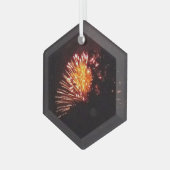 Ornement En Verre Feux d'artifice 8 hexagone en verre (Avant gauche)