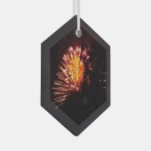 Ornement En Verre Feux d'artifice 8 hexagone en verre (Avant droite)
