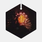 Ornement En Verre Feux d'artifice 8 hexagone en verre (Verso)