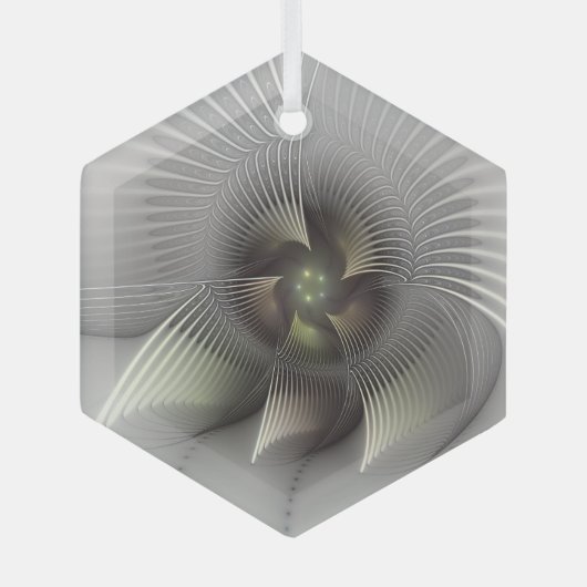 Ornement En Verre Figure frappante, Art Fractal Abstrait moderne (Recto)