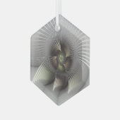 Ornement En Verre Figure frappante, Art Fractal Abstrait moderne (Avant gauche)