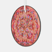 Ornement En Verre Fleur de la vie Tons chauds (Avant gauche)