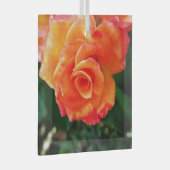 Ornement En Verre Fleur rose orange (Avant droite)