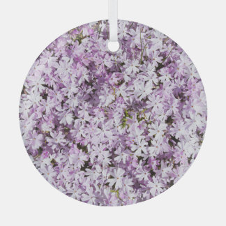 Ornement En Verre Fleur violette, cadre de fraîcheur estivale.