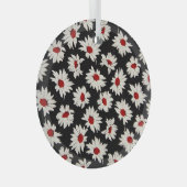 Ornement En Verre Fleurs Abstraites, motif d'aquarelle d'art. (Avant droite)